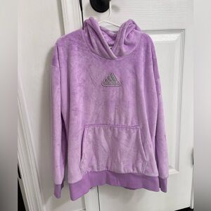 ADIDAS Girl’s Purple sweatshirt. Size Medium 10/12